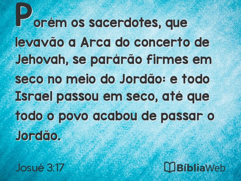 Josué 3:17 em imagem para compartilhar