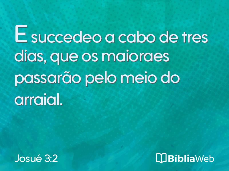 Josué 3:2 em imagem para compartilhar