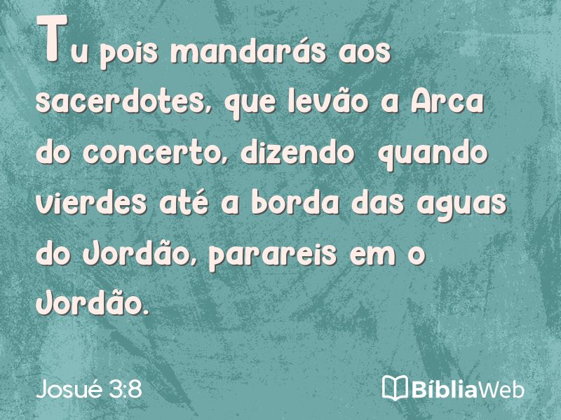 Josué 3:8 em imagem para compartilhar