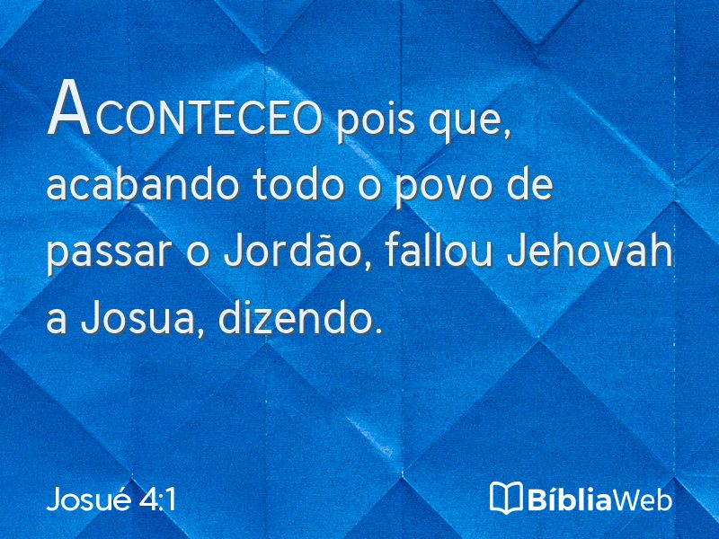 Josué 4:1 em imagem para compartilhar