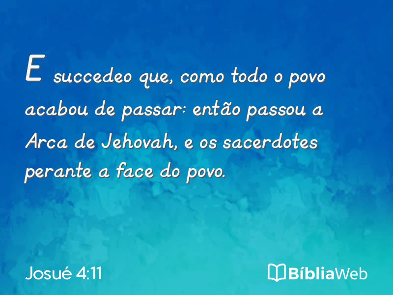 Josué 4:11 em imagem para compartilhar