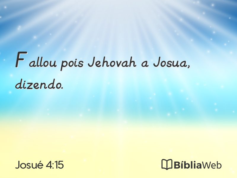 Josué 4:15 em imagem para compartilhar