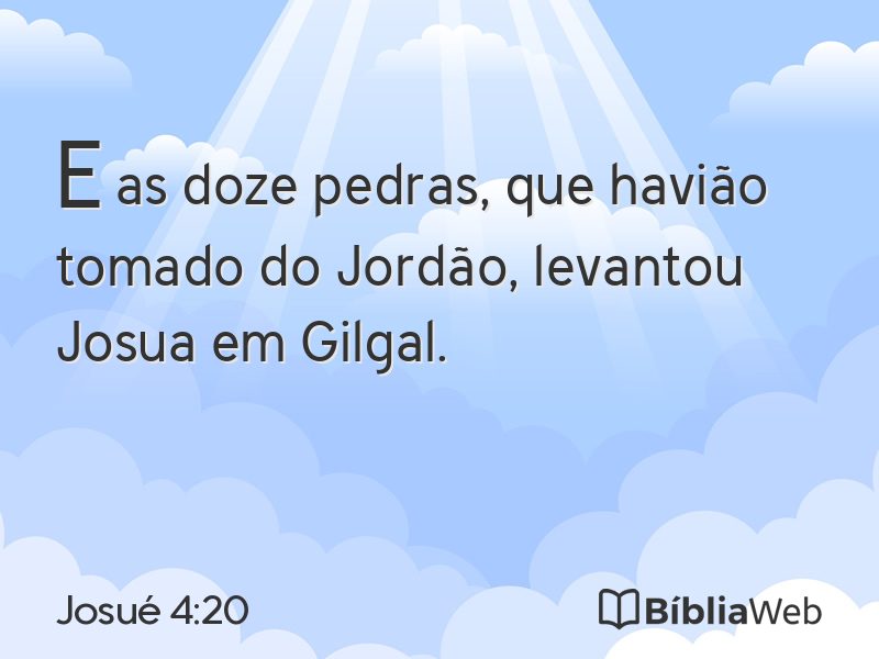 Josué 4:20 em imagem para compartilhar