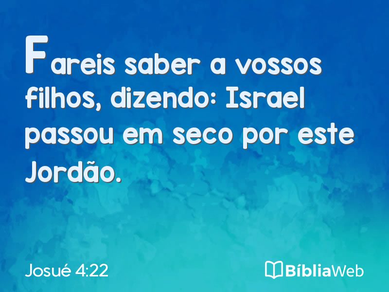 Josué 4:22 em imagem para compartilhar