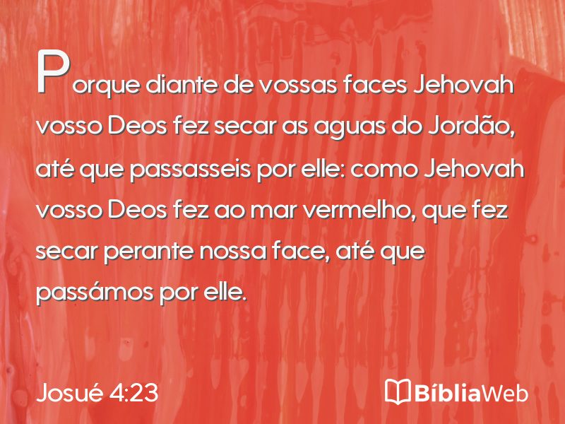 Josué 4:23 em imagem para compartilhar