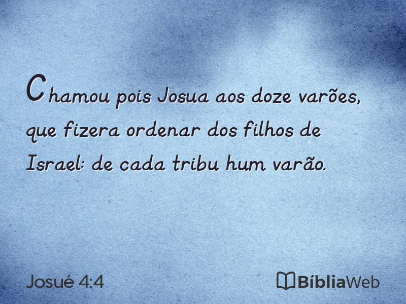 Josué 4:4 em imagem para compartilhar