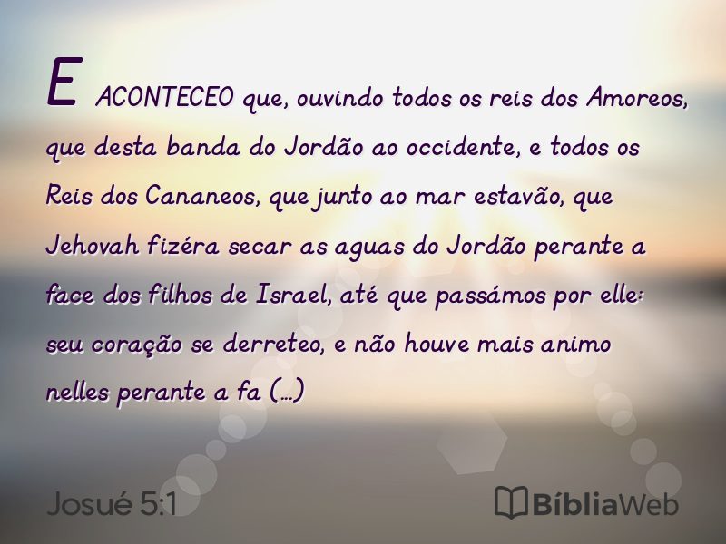 Josué 5:1 em imagem para compartilhar