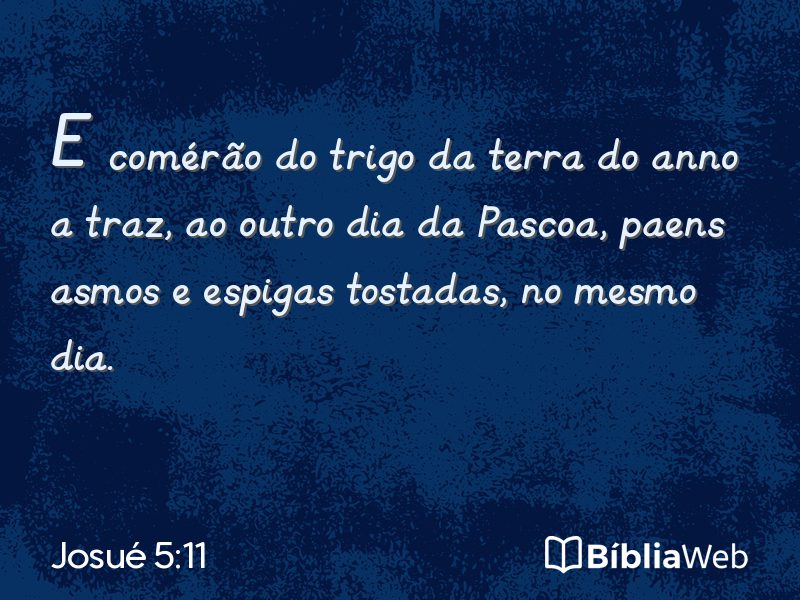 Josué 5:11 em imagem para compartilhar