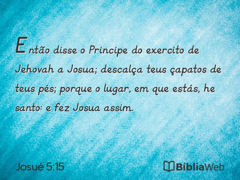 Josué 5:15 em imagem para compartilhar