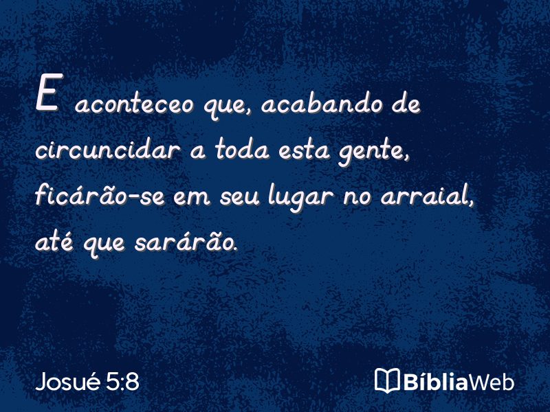 Josué 5:8 em imagem para compartilhar