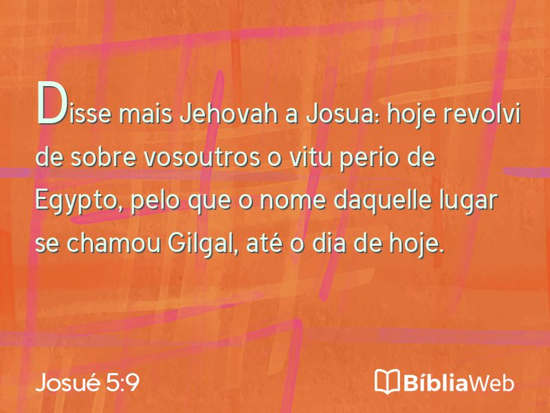 Josué 5:9 em imagem para compartilhar