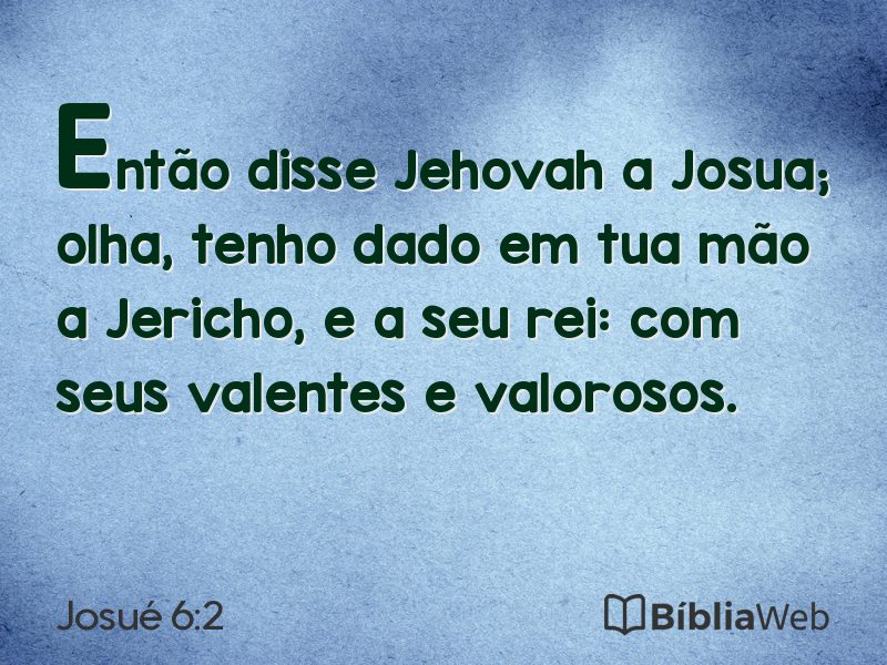Josué 6:2 em imagem para compartilhar