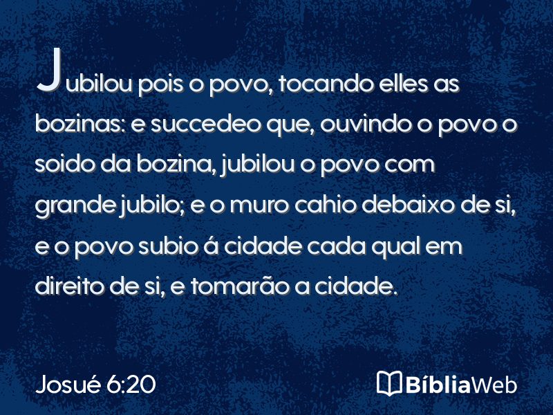 Josué 6:20 em imagem para compartilhar