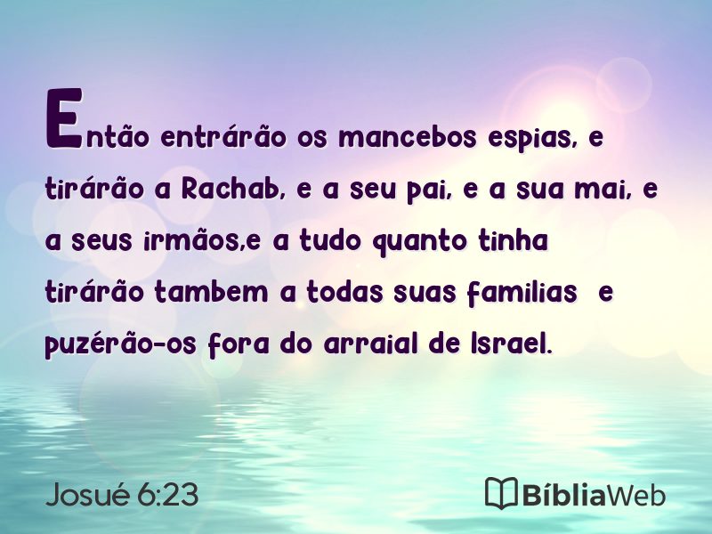 Josué 6:23 em imagem para compartilhar