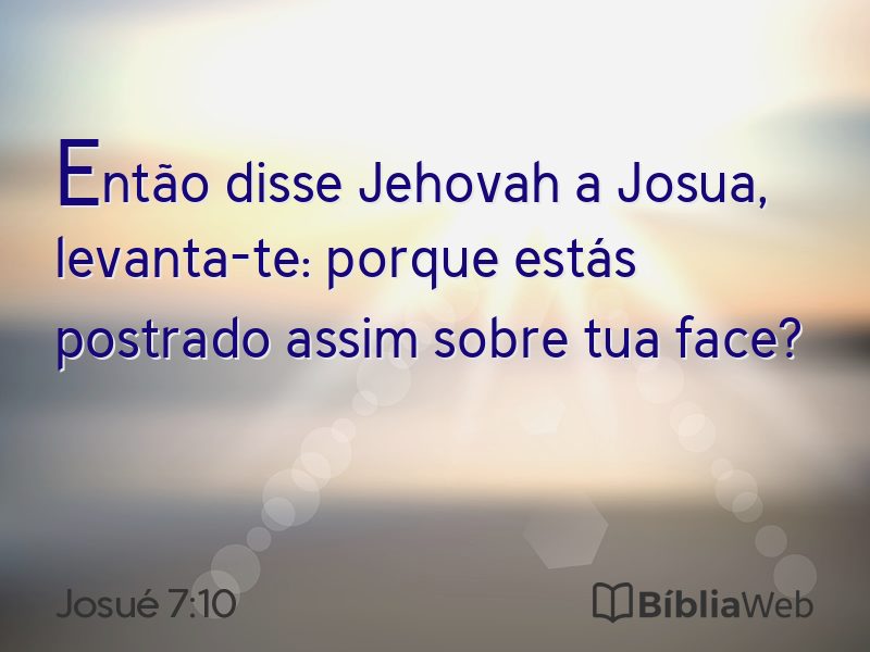 Josué 7:10 em imagem para compartilhar