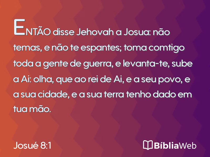 Josué 8:1 em imagem para compartilhar
