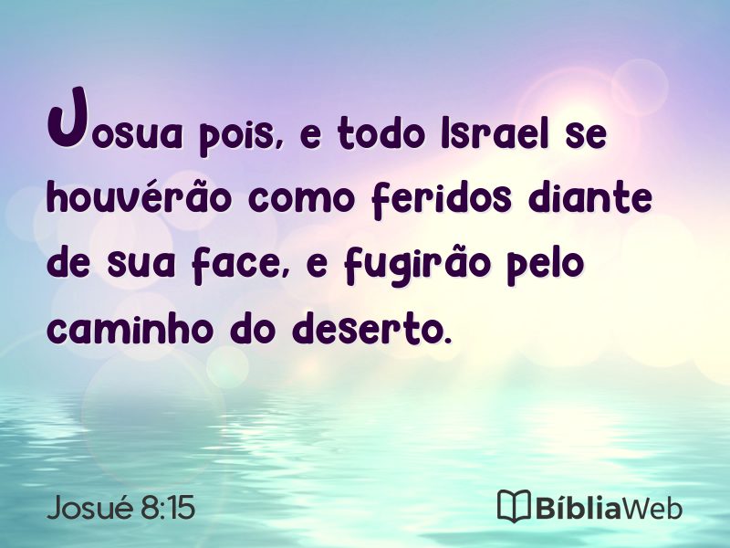 Josué 8:15 em imagem para compartilhar