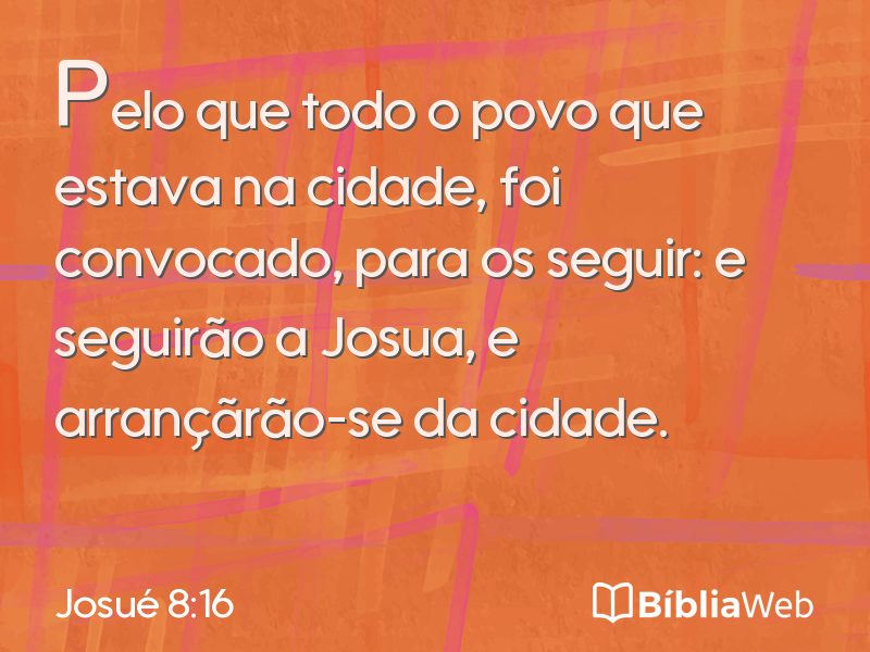 Josué 8:16 em imagem para compartilhar