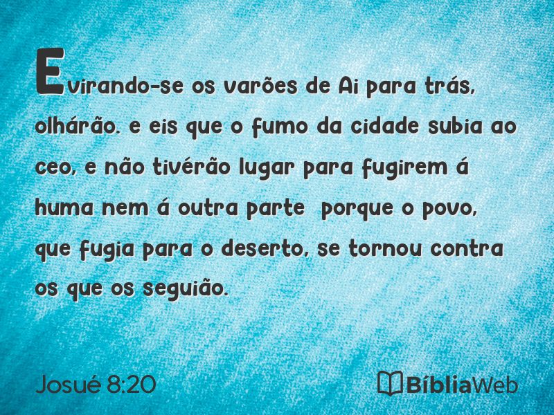 Josué 8:20 em imagem para compartilhar
