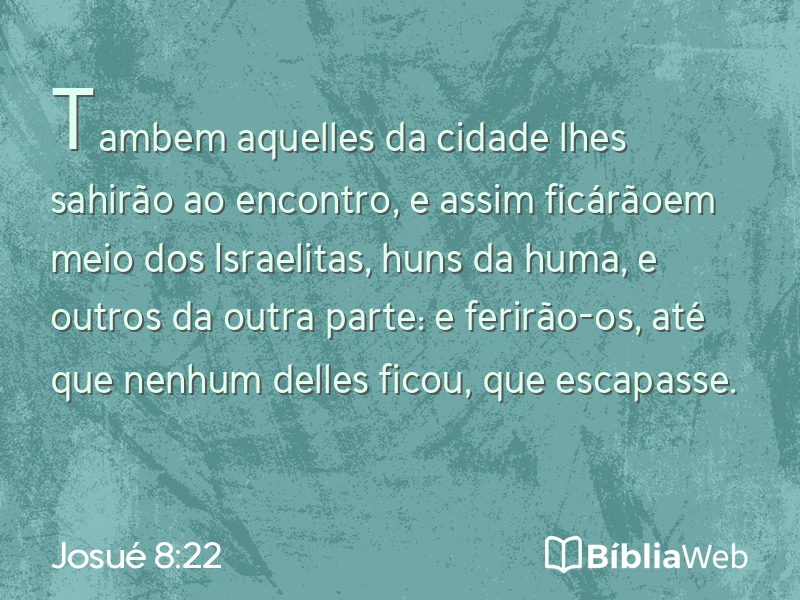 Josué 8:22 em imagem para compartilhar