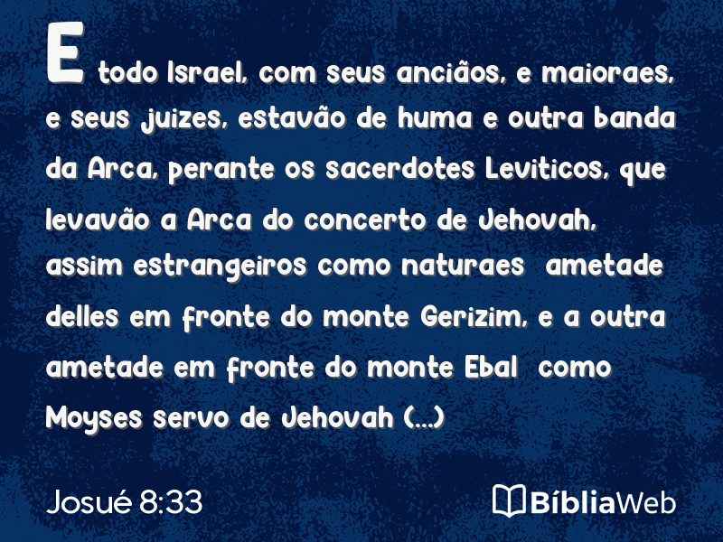 Josué 8:33 em imagem para compartilhar