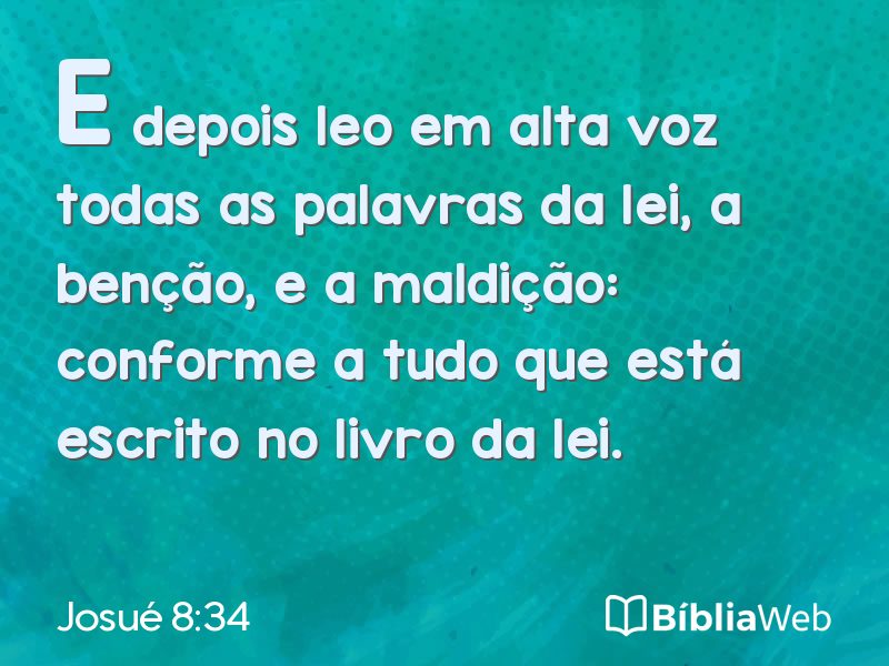 Josué 8:34 em imagem para compartilhar