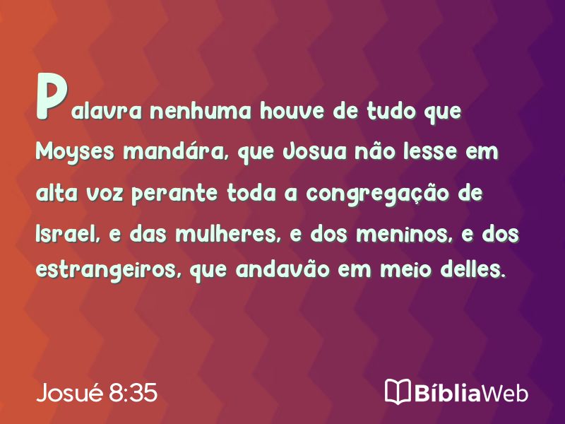 Josué 8:35 em imagem para compartilhar