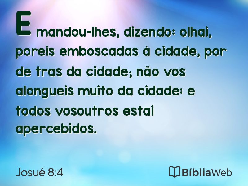 Josué 8:4 em imagem para compartilhar