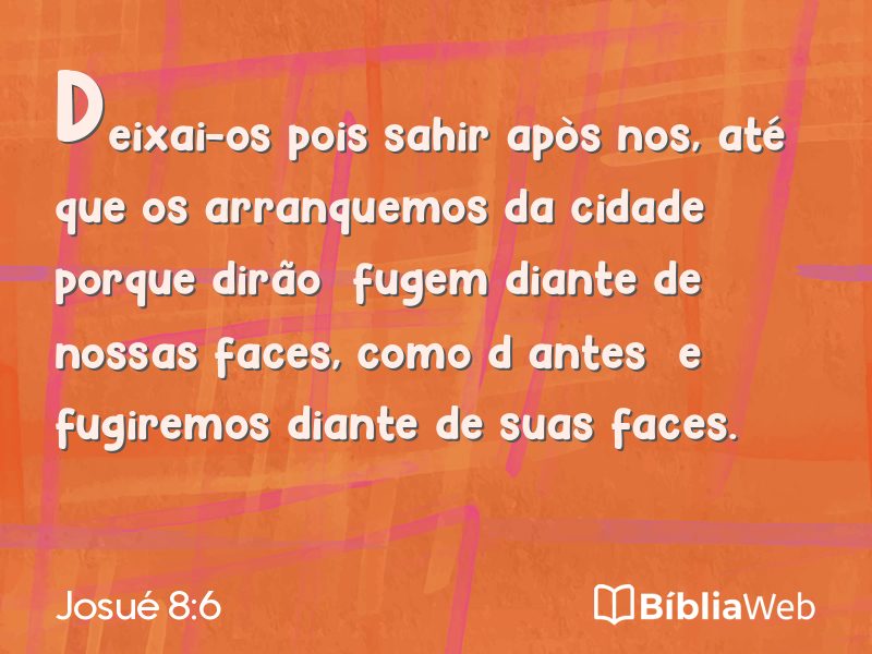 Josué 8:6 em imagem para compartilhar