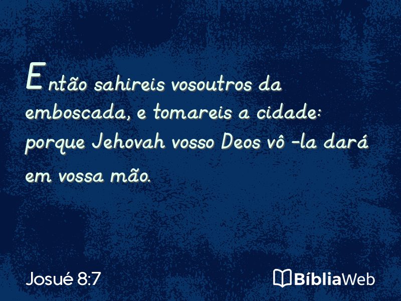 Josué 8:7 em imagem para compartilhar