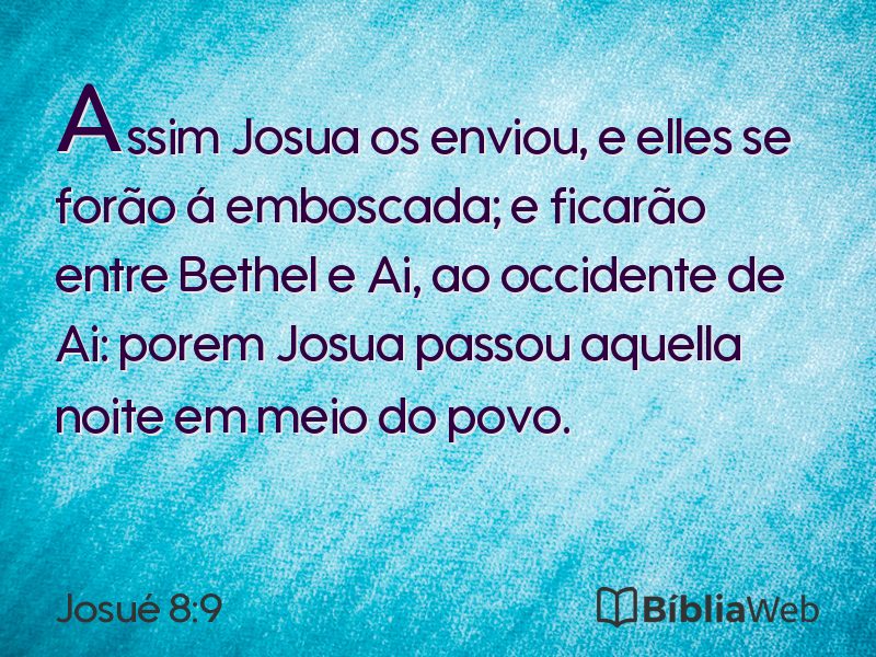 Josué 8:9 em imagem para compartilhar