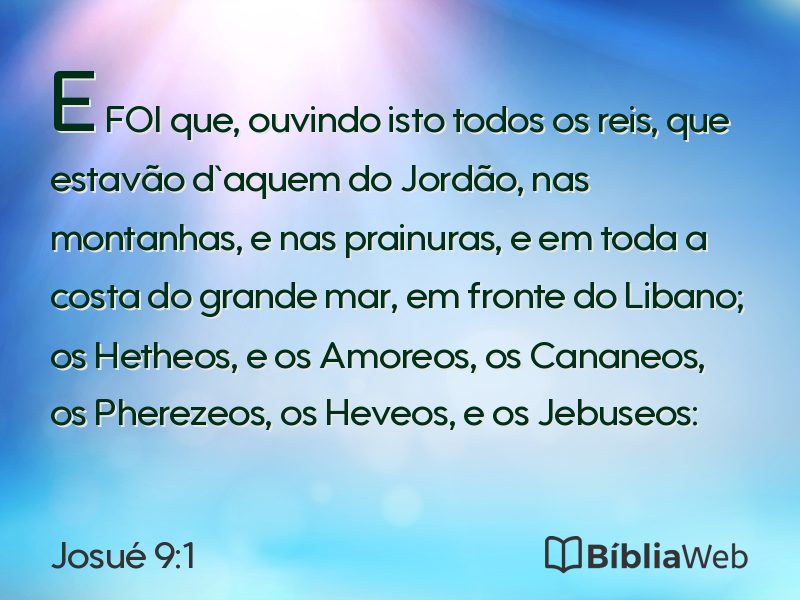 Josué 9:1 em imagem para compartilhar