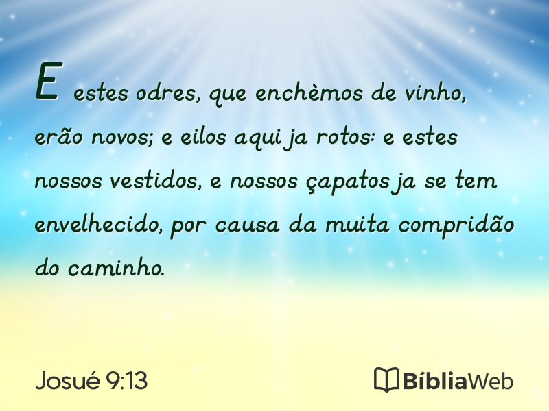 Josué 9:13 em imagem para compartilhar