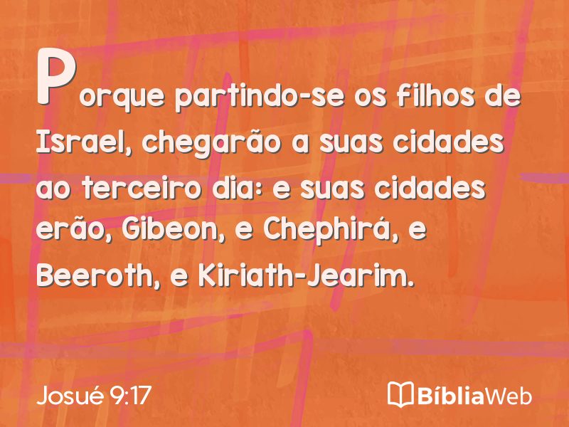 Josué 9:17 em imagem para compartilhar