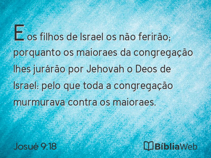 Josué 9:18 em imagem para compartilhar