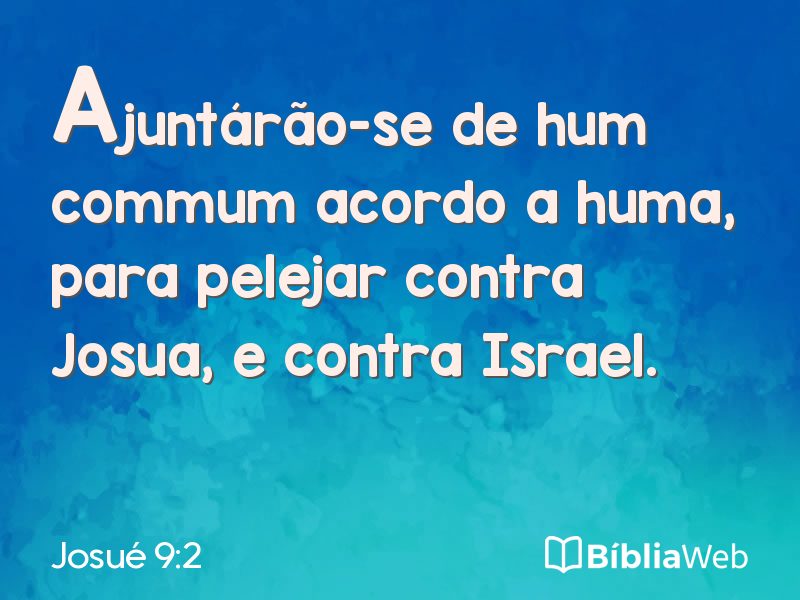 Josué 9:2 em imagem para compartilhar