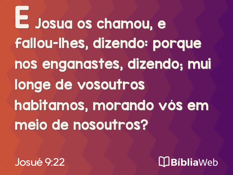 Josué 9:22 em imagem para compartilhar