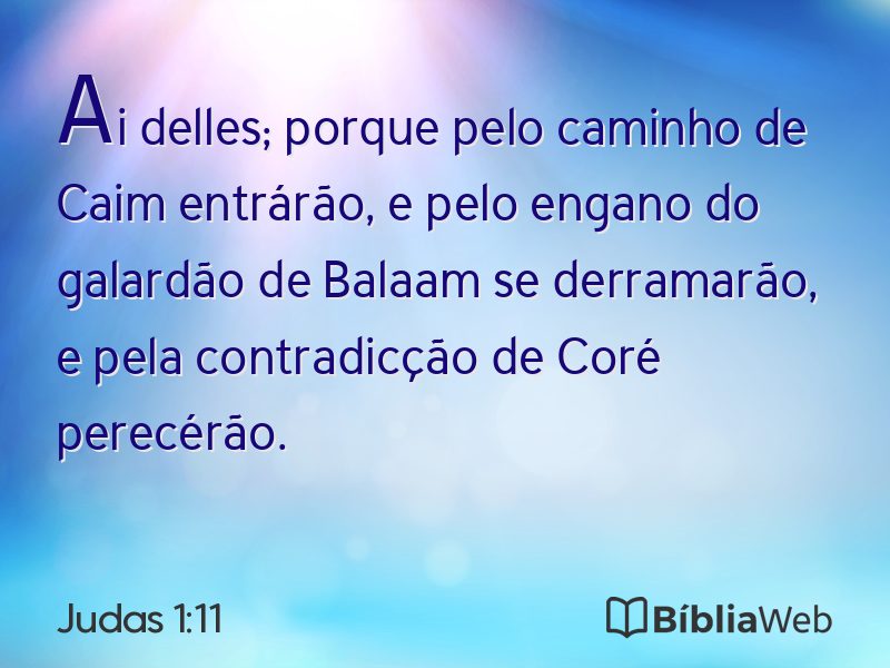 Judas 1:11 em imagem para compartilhar