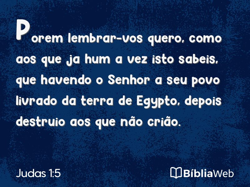 Judas 1:5 em imagem para compartilhar