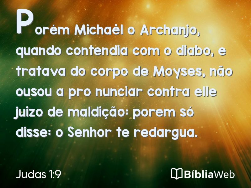 Judas 1:9 em imagem para compartilhar