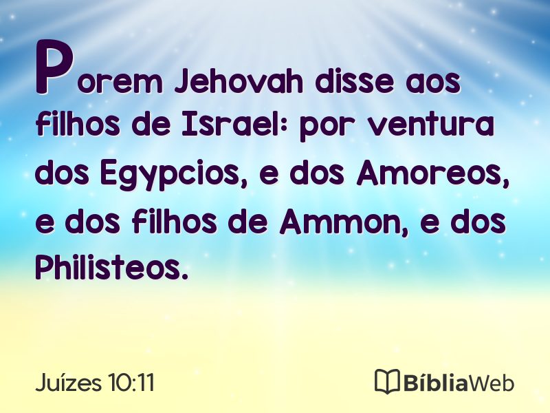 Juízes 10:11 em imagem para compartilhar