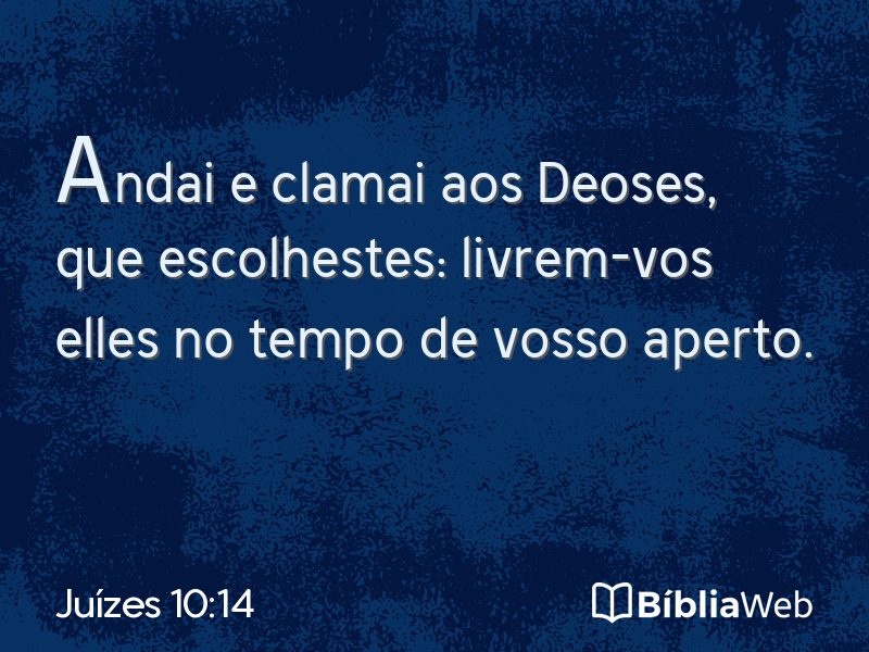 Juízes 10:14 em imagem para compartilhar