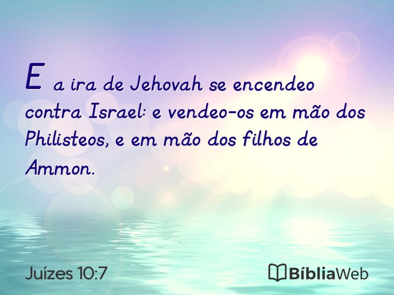 Juízes 10:7 em imagem para compartilhar
