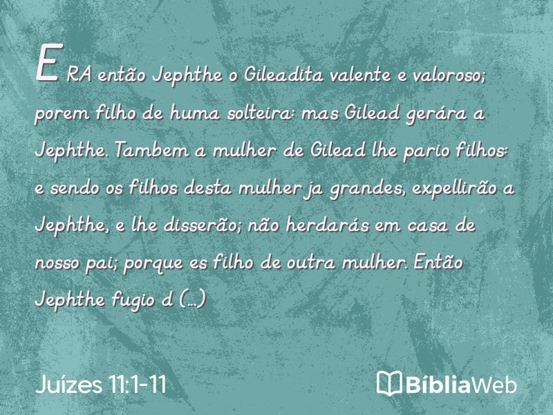 Juízes 11:1-11 em imagem para compartilhar