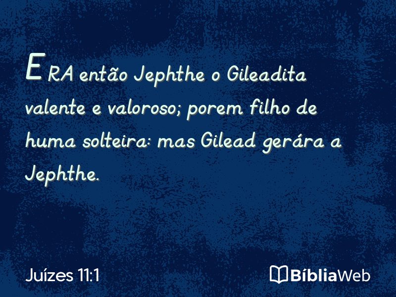 Juízes 11:1 em imagem para compartilhar