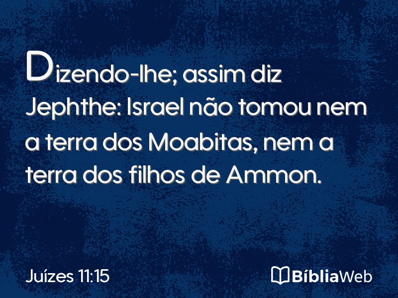 Juízes 11:15 em imagem para compartilhar