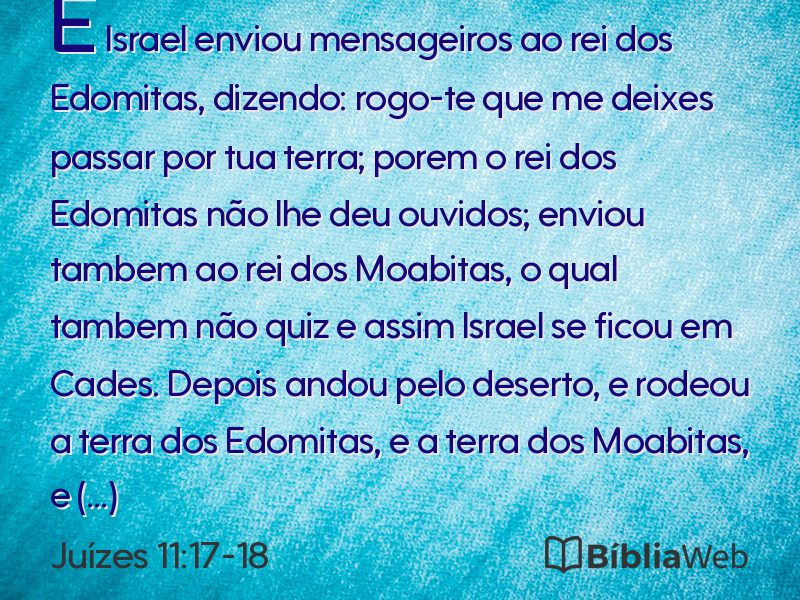 Juízes 11:17-18 em imagem para compartilhar