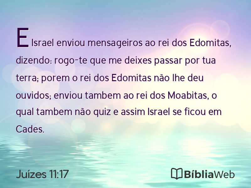 Juízes 11:17 em imagem para compartilhar