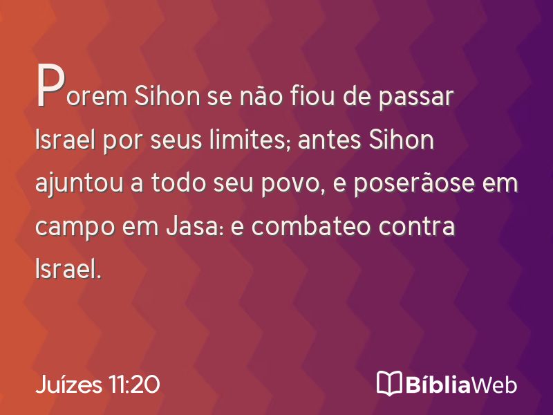 Juízes 11:20 em imagem para compartilhar
