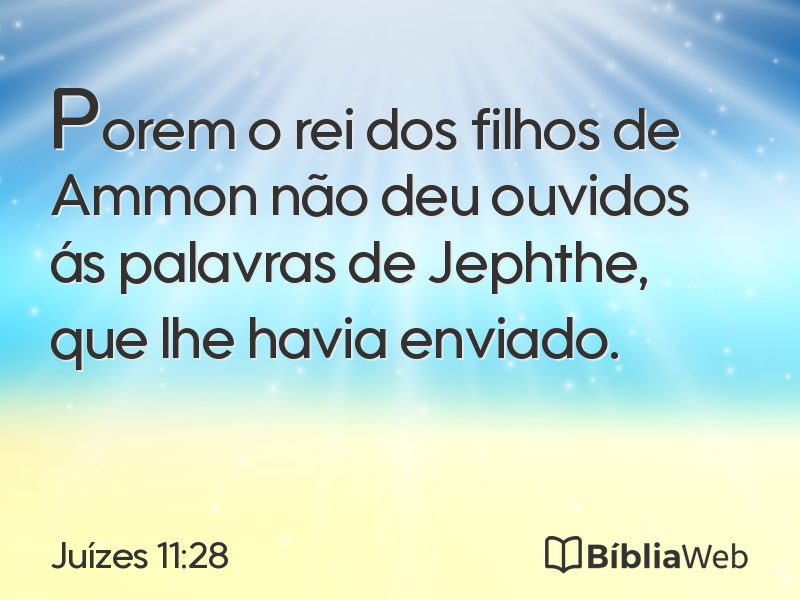 Juízes 11:28 em imagem para compartilhar